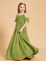 Robes de Demoiselle d'Honneur Junior à Hors de l'Épaule Trèfle