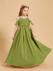 Robes de Demoiselle d'Honneur Junior à Hors de l'Épaule Trèfle