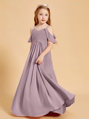 Robes de Demoiselle d'Honneur Junior à Hors de l'Épaule Dusk