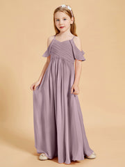 Robes de Demoiselle d'Honneur Junior à Hors de l'Épaule Dusk