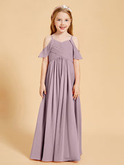 Robes de Demoiselle d'Honneur Junior à Hors de l'Épaule Dusk