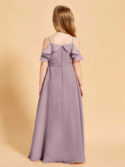 Robes de Demoiselle d'Honneur Junior à Hors de l'Épaule Dusk