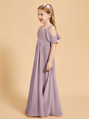 Robes de Demoiselle d'Honneur Junior à Hors de l'Épaule Dusk