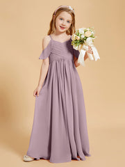 Robes de Demoiselle d'Honneur Junior à Hors de l'Épaule Dusk