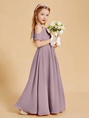Robes de Demoiselle d'Honneur Junior à Hors de l'Épaule Dusk