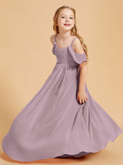 Robes de Demoiselle d'Honneur Junior à Hors de l'Épaule Dusk