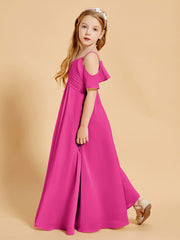 Robes de Demoiselle d'Honneur Junior à Hors de l'Épaule Fuchsia