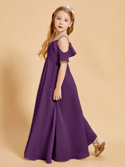 Robes de Demoiselle d'Honneur Junior à Hors de l'Épaule Raisin