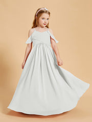 Robes de Demoiselle d'Honneur Junior à Hors de l'Épaule Ivoire