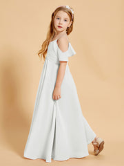 Robes de Demoiselle d'Honneur Junior à Hors de l'Épaule Ivoire