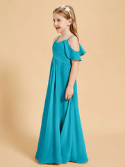 Robes de Demoiselle d'Honneur Junior à Hors de l'Épaule Jade