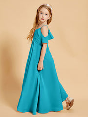 Robes de Demoiselle d'Honneur Junior à Hors de l'Épaule Jade