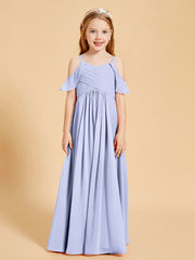 Robes de Demoiselle d'Honneur Junior à Hors de l'Épaule Lavande