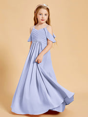 Robes de Demoiselle d'Honneur Junior à Hors de l'Épaule Lavande
