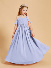 Robes de Demoiselle d'Honneur Junior à Hors de l'Épaule Lavande