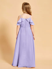 Robes de Demoiselle d'Honneur Junior à Hors de l'Épaule Lilas