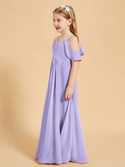 Robes de Demoiselle d'Honneur Junior à Hors de l'Épaule Lilas