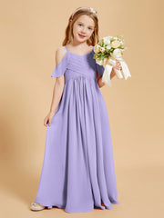 Robes de Demoiselle d'Honneur Junior à Hors de l'Épaule Lilas
