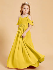 Robes de Demoiselle d'Honneur Junior à Hors de l'Épaule Souci