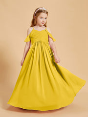 Robes de Demoiselle d'Honneur Junior à Hors de l'Épaule Souci