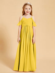 Robes de Demoiselle d'Honneur Junior à Hors de l'Épaule Souci