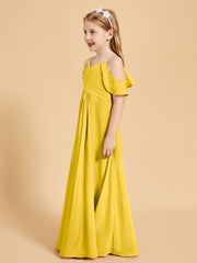 Robes de Demoiselle d'Honneur Junior à Hors de l'Épaule Souci