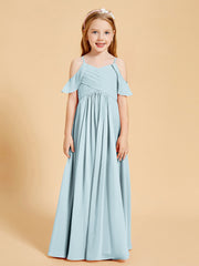 Robes de Demoiselle d'Honneur Junior à Hors de l'Épaule Brume