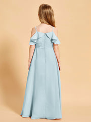 Robes de Demoiselle d'Honneur Junior à Hors de l'Épaule Brume