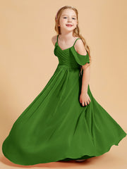 Robes de Demoiselle d'Honneur Junior à Hors de l'Épaule Mousse
