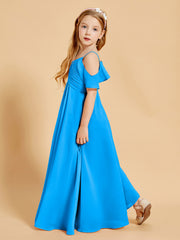 Robes de Demoiselle d'Honneur Junior à Hors de l'Épaule Bleu Océan