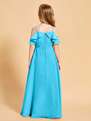 Robes de Demoiselle d'Honneur Junior à Hors de l'Épaule Piscine