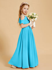 Robes de Demoiselle d'Honneur Junior à Hors de l'Épaule Piscine