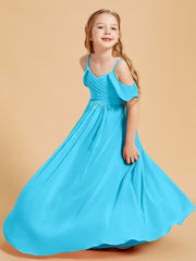 Robes de Demoiselle d'Honneur Junior à Hors de l'Épaule Piscine