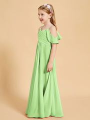 Robes de Demoiselle d'Honneur Junior à Hors de l'Épaule Sauge