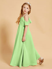 Robes de Demoiselle d'Honneur Junior à Hors de l'Épaule Sauge