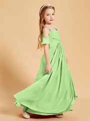 Robes de Demoiselle d'Honneur Junior à Hors de l'Épaule Sauge