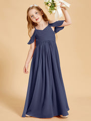 Robes de Demoiselle d'Honneur Junior à Hors de l'Épaule Orageux