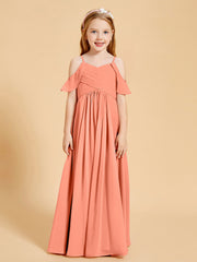 Robes de Demoiselle d'Honneur Junior à Hors de l'Épaule Crépuscule