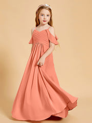 Robes de Demoiselle d'Honneur Junior à Hors de l'Épaule Crépuscule