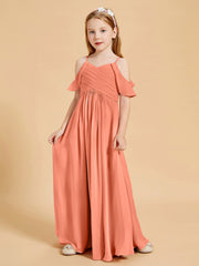 Robes de Demoiselle d'Honneur Junior à Hors de l'Épaule Crépuscule
