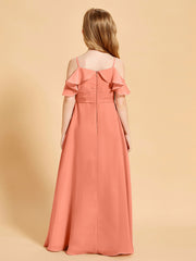 Robes de Demoiselle d'Honneur Junior à Hors de l'Épaule Crépuscule