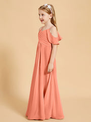 Robes de Demoiselle d'Honneur Junior à Hors de l'Épaule Crépuscule