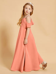 Robes de Demoiselle d'Honneur Junior à Hors de l'Épaule Crépuscule