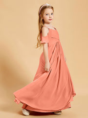 Robes de Demoiselle d'Honneur Junior à Hors de l'Épaule Crépuscule