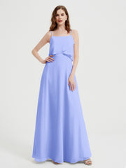 Spaghetti Bretelles Simple Robes De Demoiselle d'Honneur Lavande Grande Taille