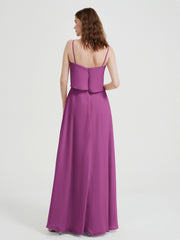 Spaghetti Bretelles Simple Robes De Demoiselle d'Honneur Orchidee