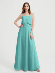 Spaghetti Bretelles Simple Robes De Demoiselle d'Honneur Spa