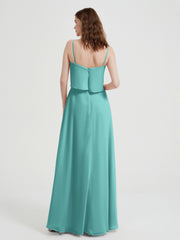 Spaghetti Bretelles Simple Robes De Demoiselle d'Honneur Spa