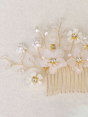 Peignes à Cheveux Cristal/Perles Accessoires 3 Pcs