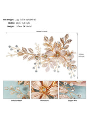 Épingle à Cheveux Fleur Métal Polyvalente Luxe